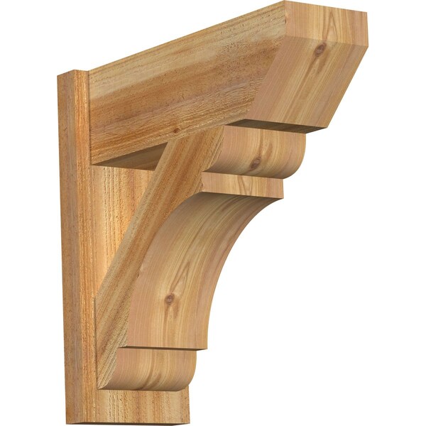 Ekena Millwork Olympic Slat Rough Sawn Outlooker, Western Red Cedar, 8"W x 22"D x 22"H OUT08X22X22OLY06RWR - main